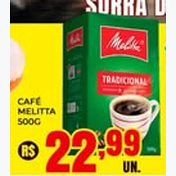 Recorte do encarte de Café Tradicional Melitta 500 g