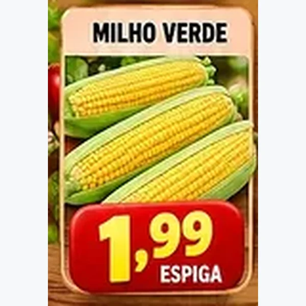 Recorte do encarte de Milho Verde