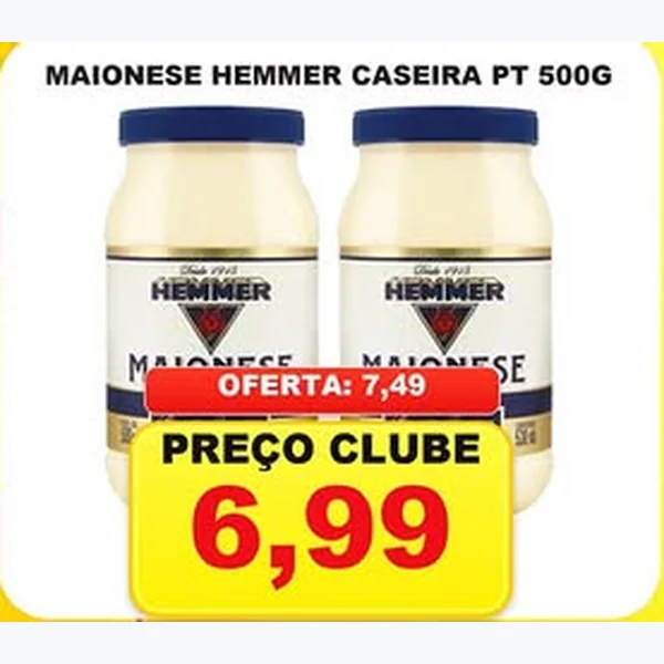 Maionese Caseira Hemmer 500 g