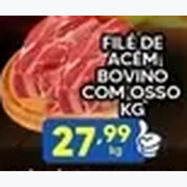 Filé de Acém Bovino com Osso
