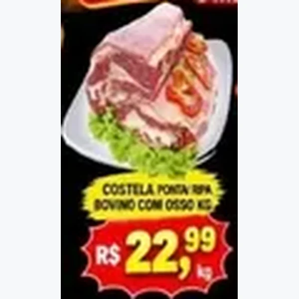 Costela Ponta de Agulha Bovina com Osso