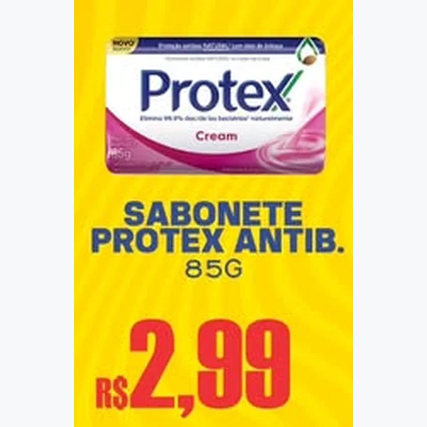 Recorte do encarte de Sabonete Antibacteriano Cream Protex 85 g