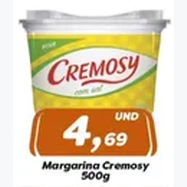Recorte do encarte de Margarina Cremosy 500 g