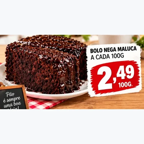 Recorte do encarte de Bolo Nega Maluca