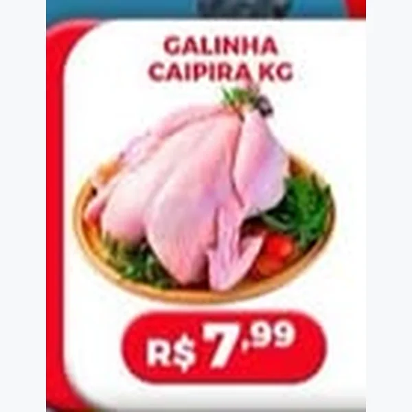 Recorte do encarte de Galinha Caipira