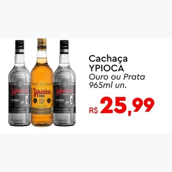 Cachaça Ouro Ypióca 965 ml