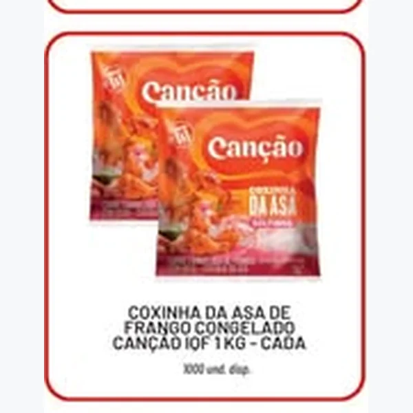 Coxinha da Asa de Frango Congelada Iqf Canção 1 kg