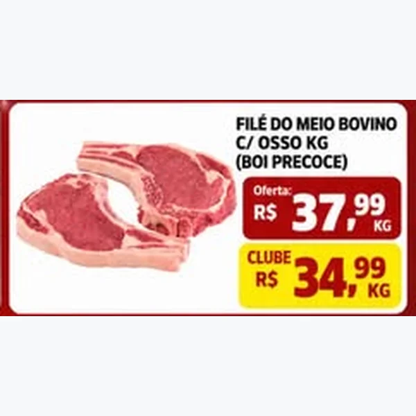 Filé do Meio Bovino C/ Osso
