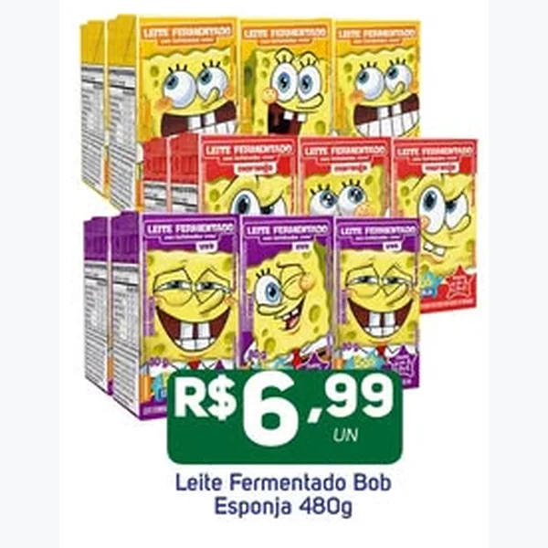 Leite Fermentado Bob Esponja 480 g