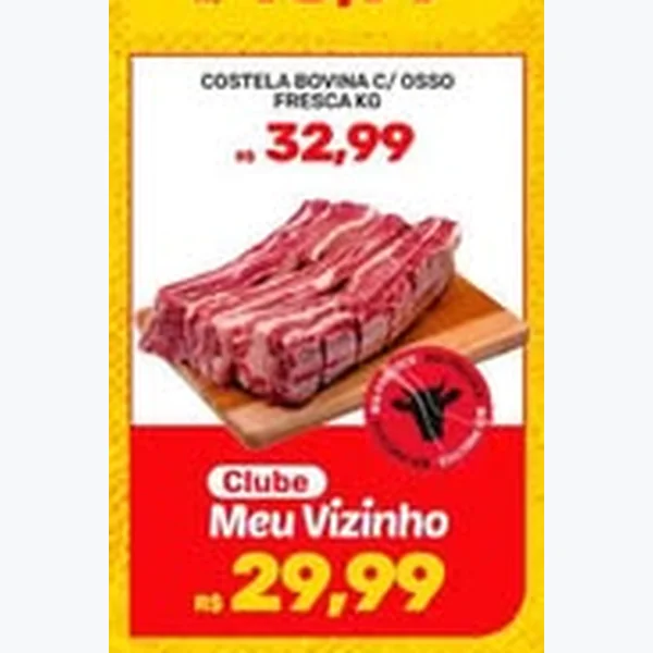 Recorte do encarte de Costela Bovina com Osso