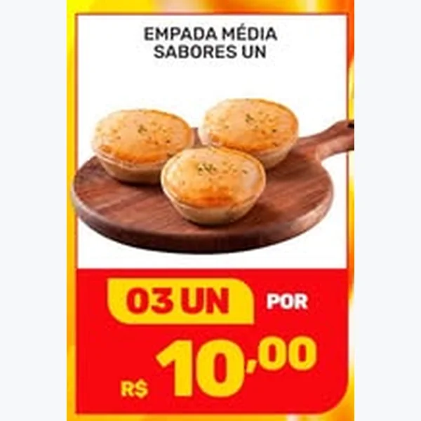 Recorte do encarte de Empada Média Sabores