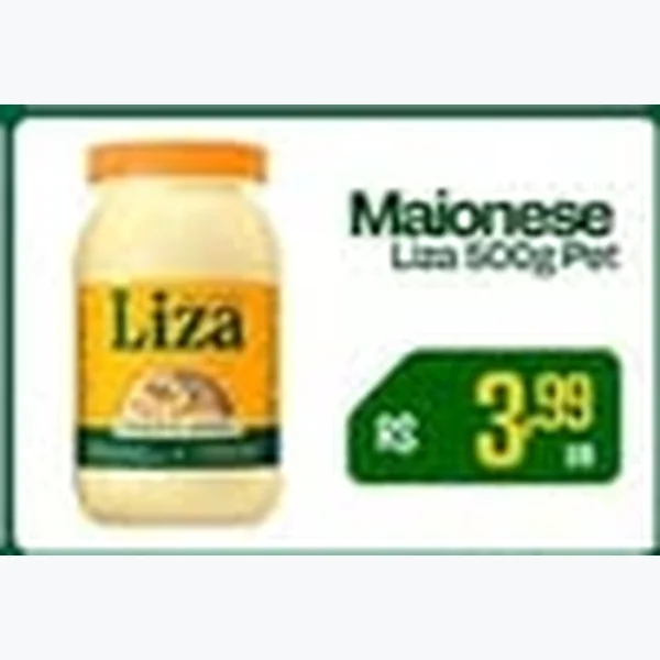 Recorte do encarte de Maionese Liza 500 g