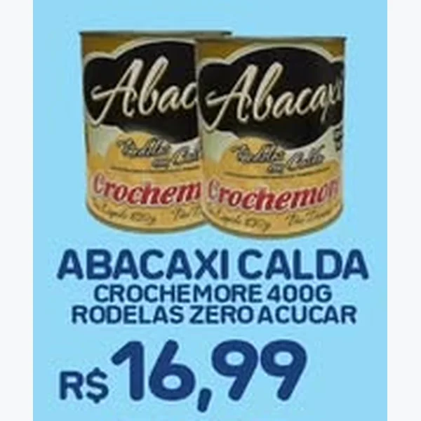 Abacaxi em Calda Rodelas Zero Açúcar Crochemore 400 g