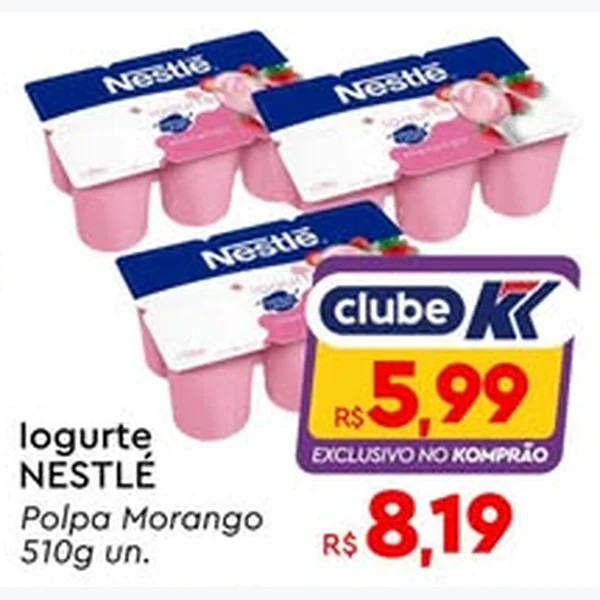 Iogurte Polpa Morango Nestlé 510 g