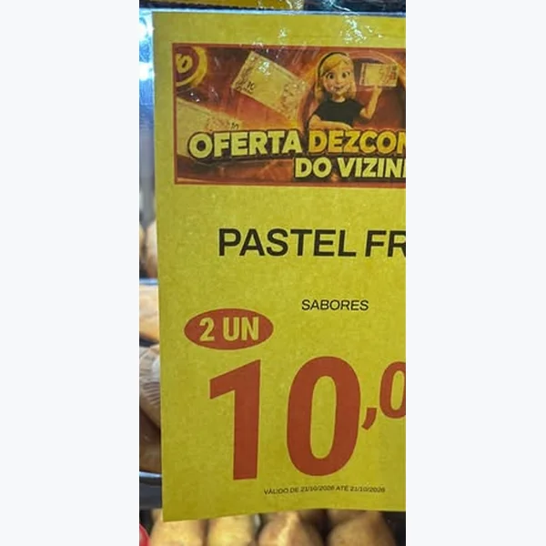 Recorte do encarte de Pastel Frito