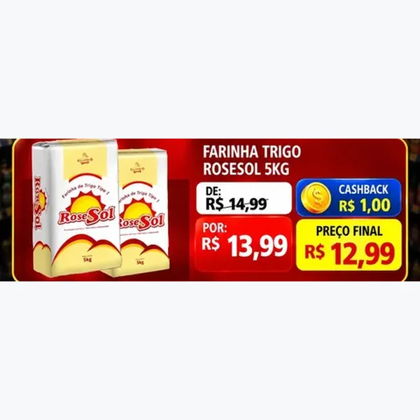 Farinha de Trigo Rosesol 5 kg