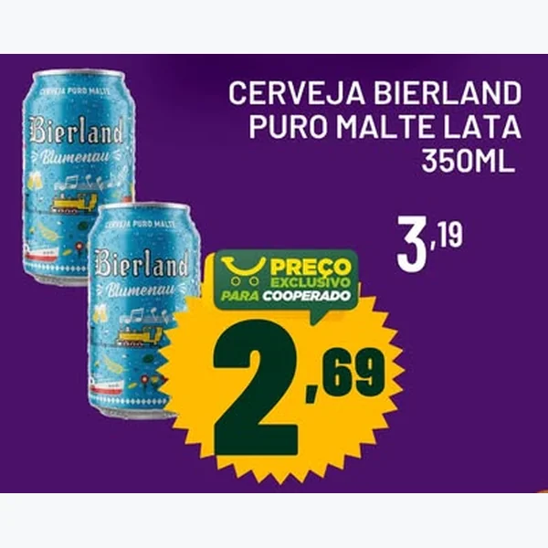Cerveja Puro Malte Bierland 350 ml