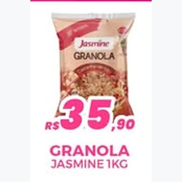 Recorte do encarte de Granola Jasmine 1 kg