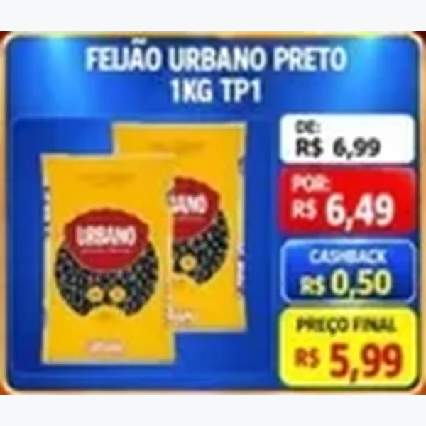 Feijão Preto Urbano 1 kg