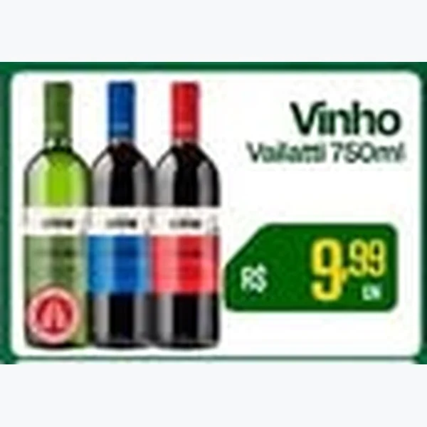 Recorte do encarte de Vinho Vallatti 750 ml