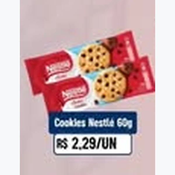 Recorte do encarte de Cookies Nestlé 60 g