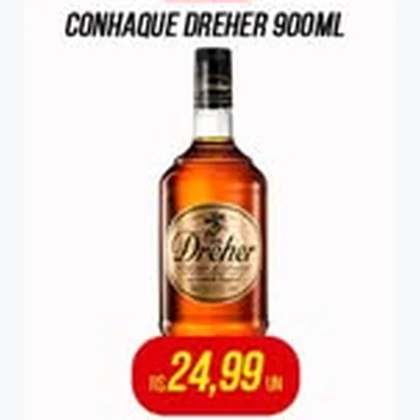 Recorte do encarte de Conhaque Dreher 900 ml