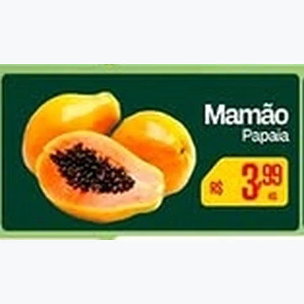 Recorte do encarte de Mamão Papaia