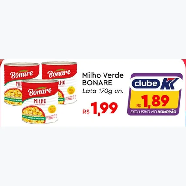 Milho Verde BONARE 170 g
