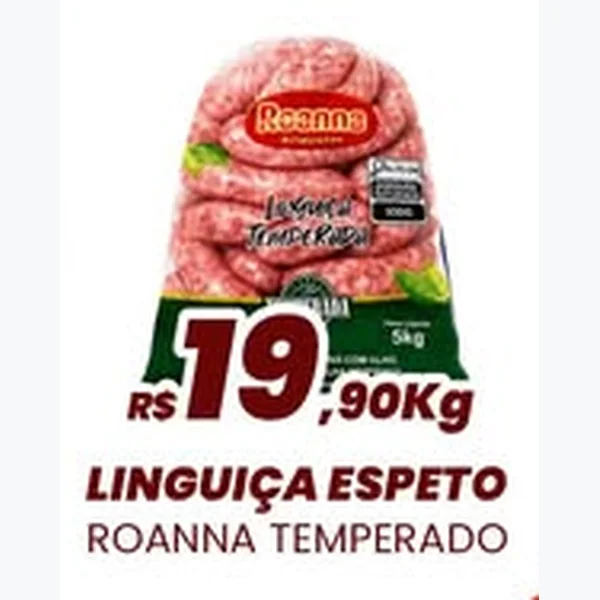 Linguiça Espeto Temperada Roanna
