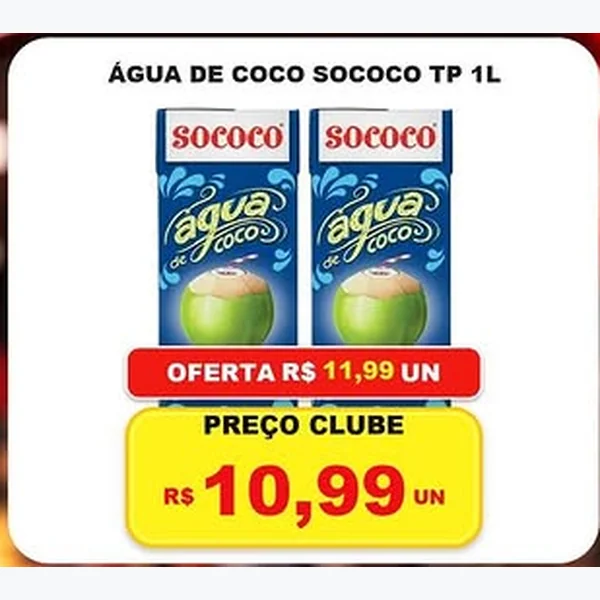 Água de Coco Sococo 1 L