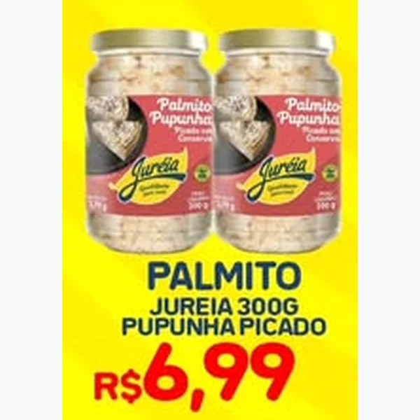 Palmito Pupunha Picado Jureia 300 g