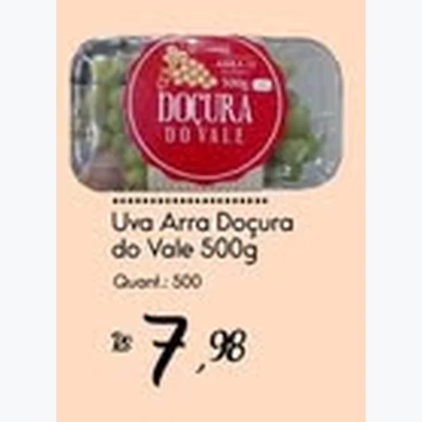 Recorte do encarte de Uva Arra Doçura do Vale 500 g