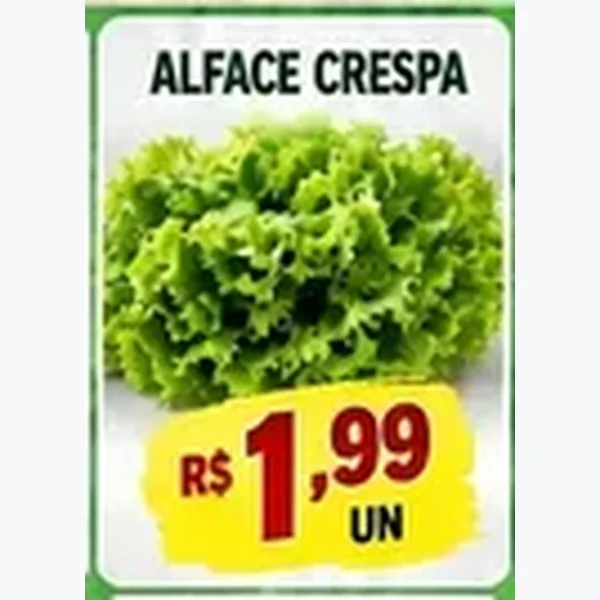 Recorte do encarte de Alface Crespa