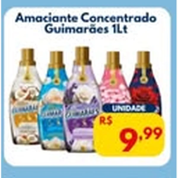 Recorte do encarte de Amaciante Concentrado Guimarães 1 L