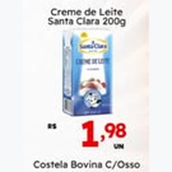 Creme de Leite Santa Clara 200 g
