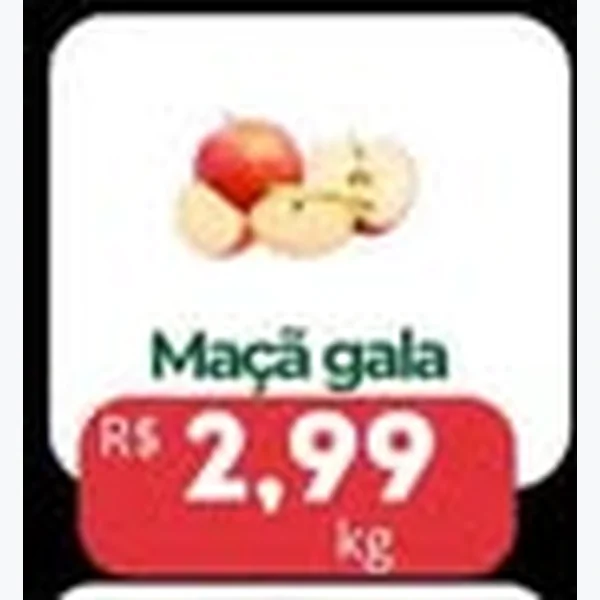 Recorte do encarte de Maçã Gala