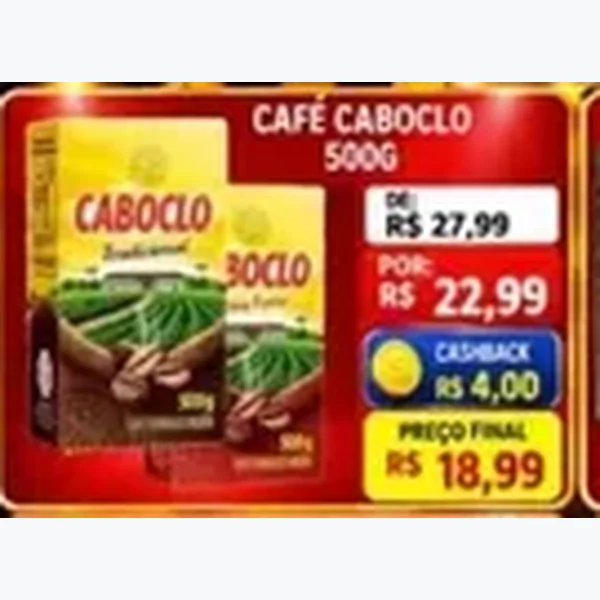 Recorte do encarte de Café Caboclo 500 g