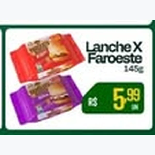 Lanche X Faroeste 145 g