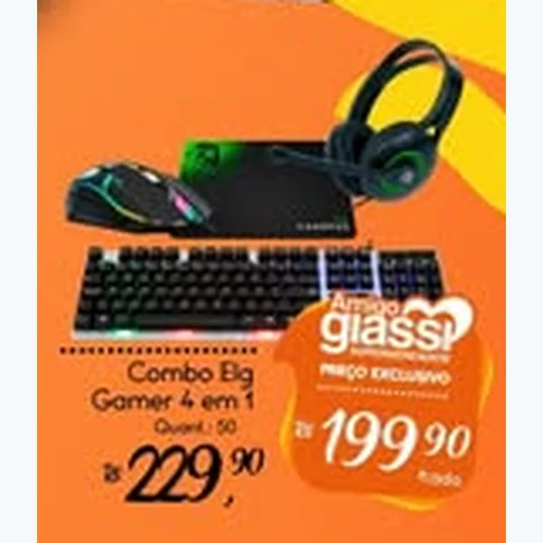 Recorte do encarte de Combo Gamer 4 em 1 Elg