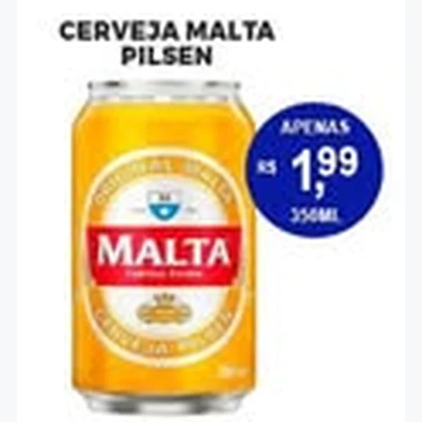 Recorte do encarte de Cerveja Pilsen Malta 350 ml