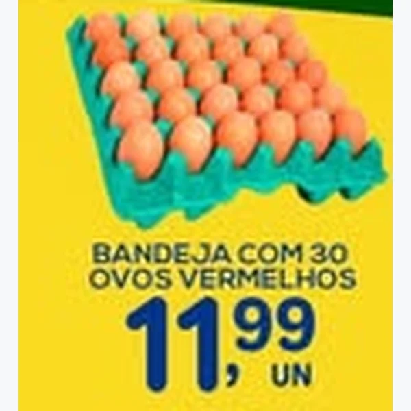 Ovos Vermelhos 30 un