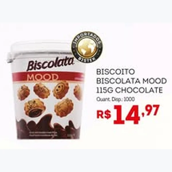 Biscoito Mood Chocolate Biscolata 115 g
