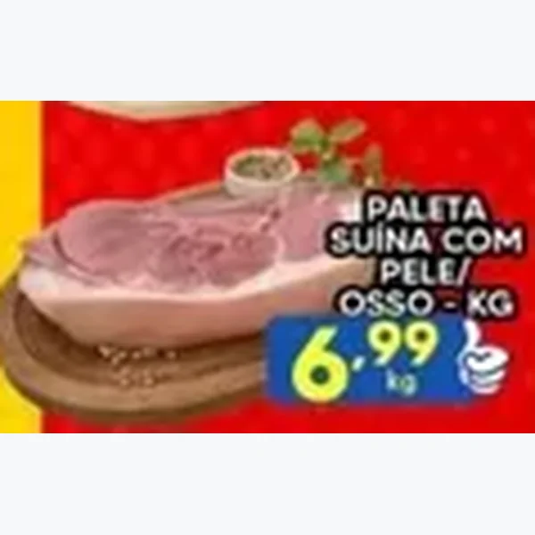 Recorte do encarte de Paleta Suína com Osso