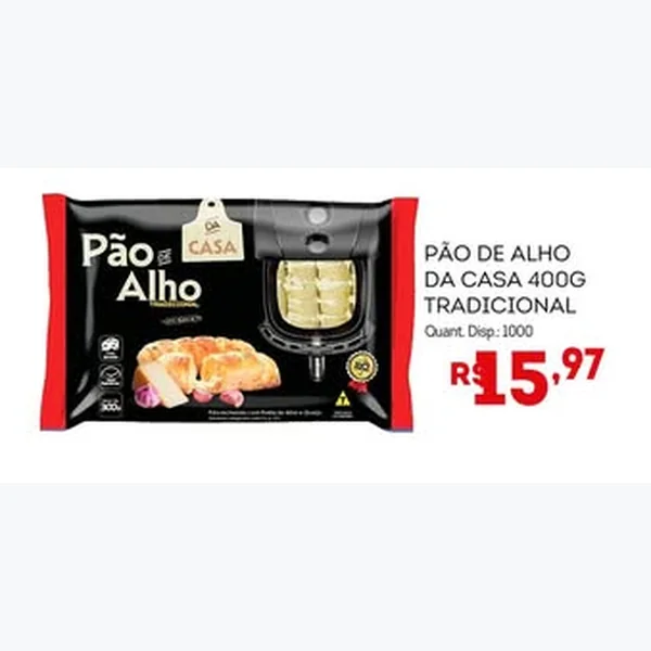 Pão de Alho Tradicional Da Casa 400 g
