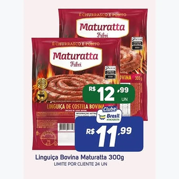 Linguiça de Costela Bovina Maturatta 300 g