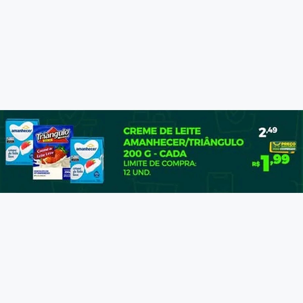 Creme de Leite Amanhecer 200 g