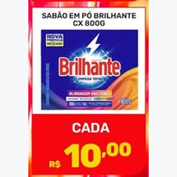 Sabão em Pó Brilhante 800 g