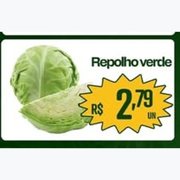 Recorte do encarte de Repolho Verde