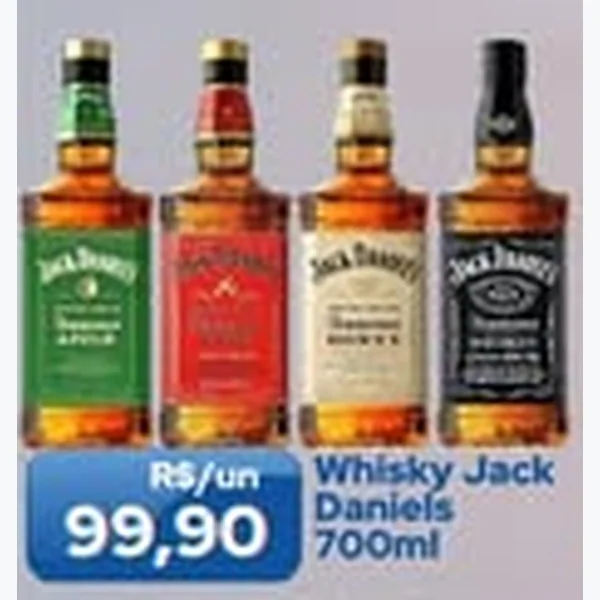 Recorte do encarte de Whisky Jack Daniels 700 ml