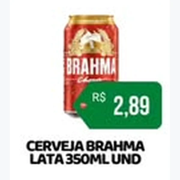 Recorte do encarte de Cerveja Brahma 350 ml
